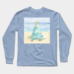 Coastal Seaglass Christmas Tree A Long Sleeve T-Shirt